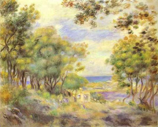 Landscape at Beaulieu - 1899 by Pierre Auguste Renoir